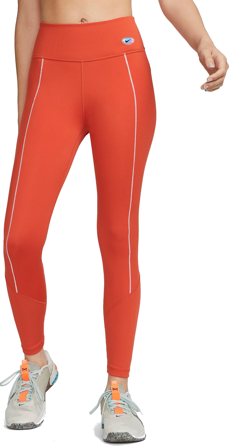 Tajice Nike W NK ONE DF MR TGHT 7/8 NVLTY