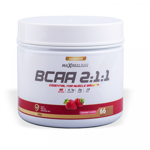  BCAA 2:1:1 400g (66 doza) Jagoda