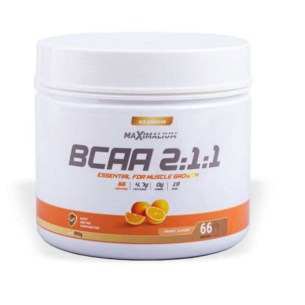  BCAA 2:1:1 400g (66 doza) Naranča