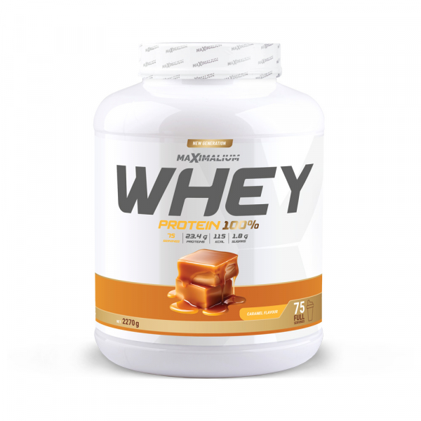  100 % Whey protein karamela 2270g (75 doza) 