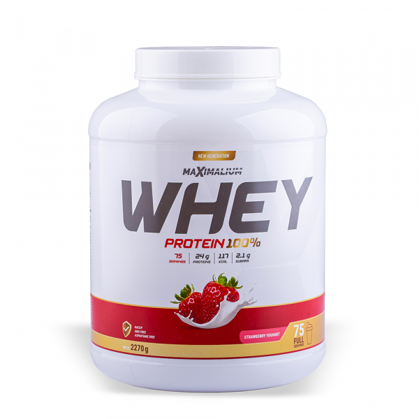  100 % Whey protein jagoda-jogurt 2270g (75 doza) 