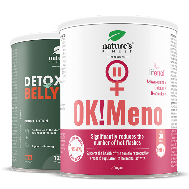 Nature's Finest OK!Meno + Detox Belly Burn | hormonska ravnoteža, detoks, nadutost i zdravlje jetre